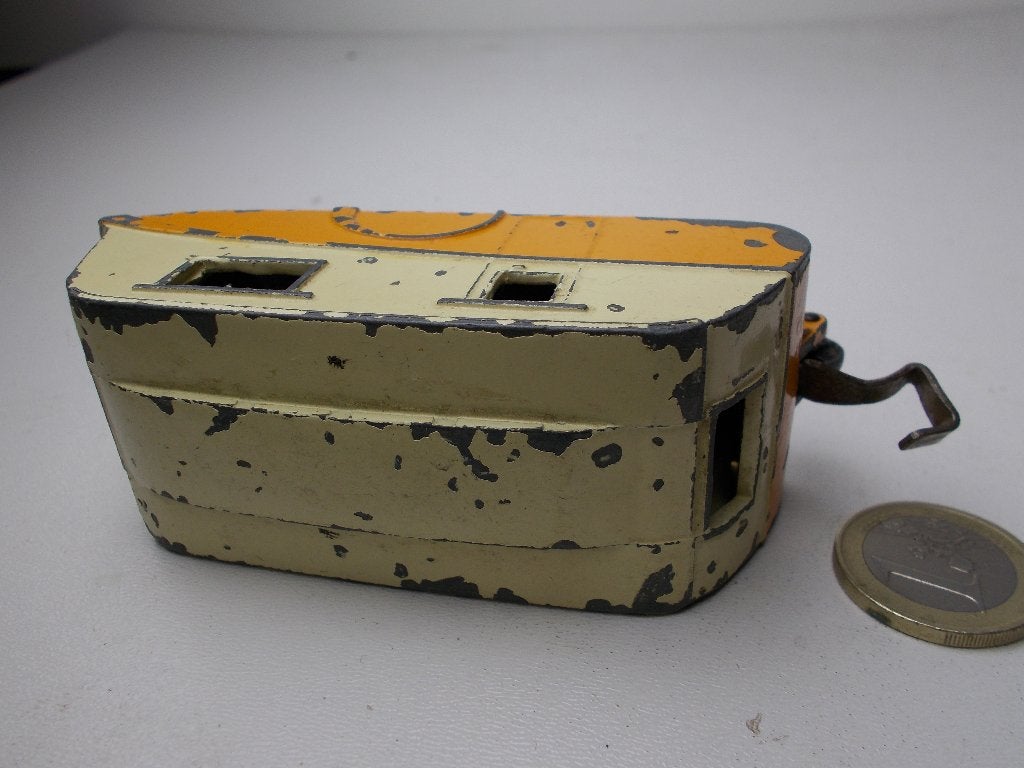 1956 Dinky Toys 190 CARAVAN (Yellow/Creme) -B-., Ophalen of Verzenden, Gebruikt, Auto, Dinky Toys