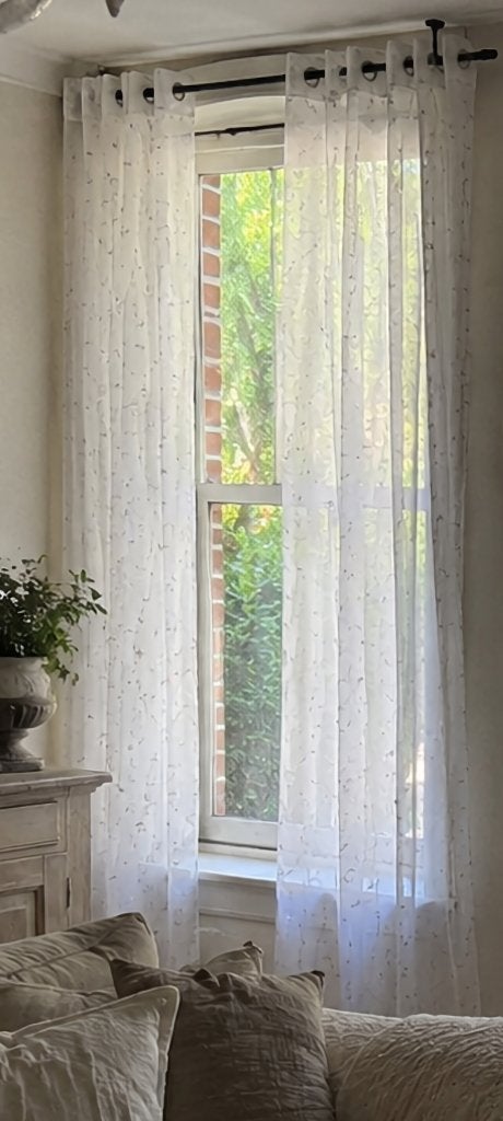 Vitrage, Huis en Inrichting, Stoffering | Gordijnen en Lamellen, Ophalen of Verzenden, Zo goed als nieuw, Vitrage