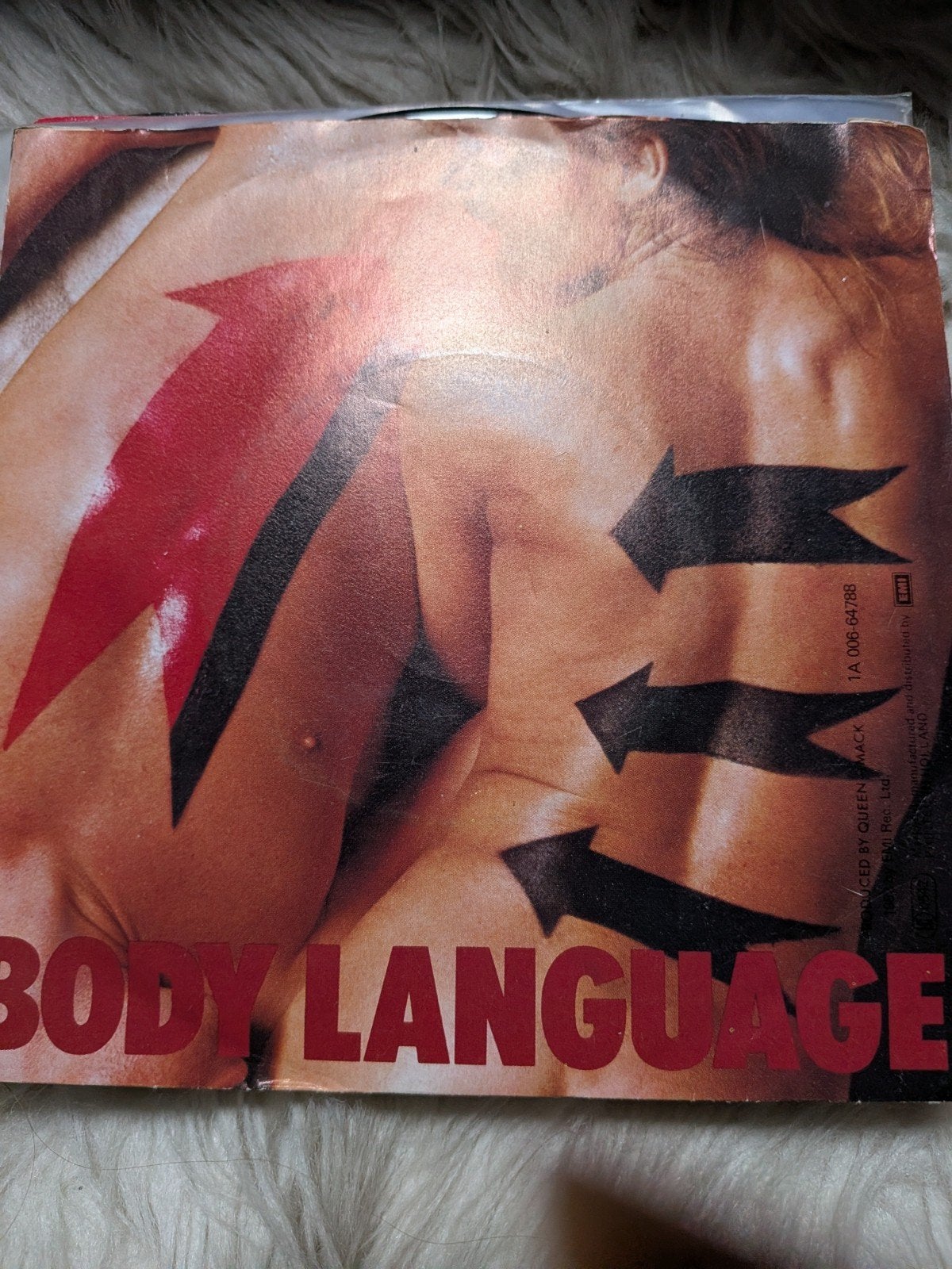 Queen - Body Language single (1982), Gebruikt, Ophalen of Verzenden, Pop, EP