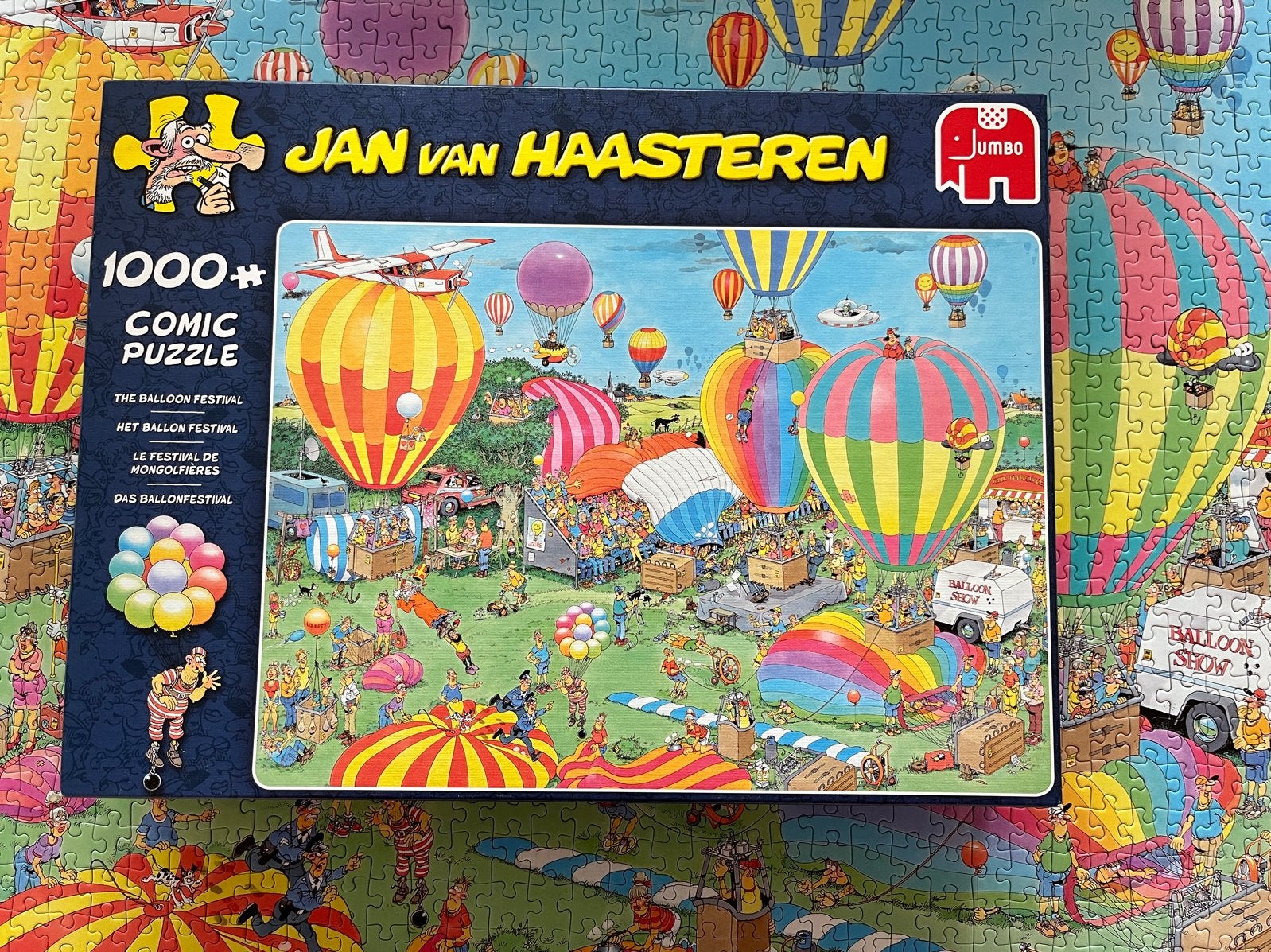 Jan van Haasteren Het Ballon Festival, Ophalen of Verzenden, 500 t/m 1500 stukjes, Zo goed als nieuw, Legpuzzel