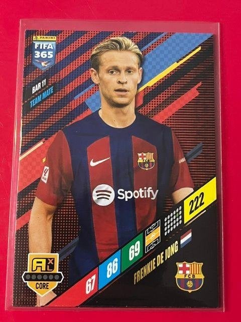 Frenkie de Jong Adrenalyn XL 2024 FC Barcelona # BAR11, Verzenden, Zo goed als nieuw, Buitenlandse clubs, Shirt