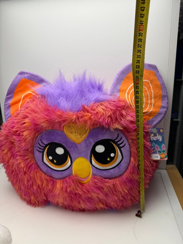 Furby knuffel groot roze paars oranje, Gebruikt, Adres onbekend, Fabrikant onbekend, Ophalen of Verzenden