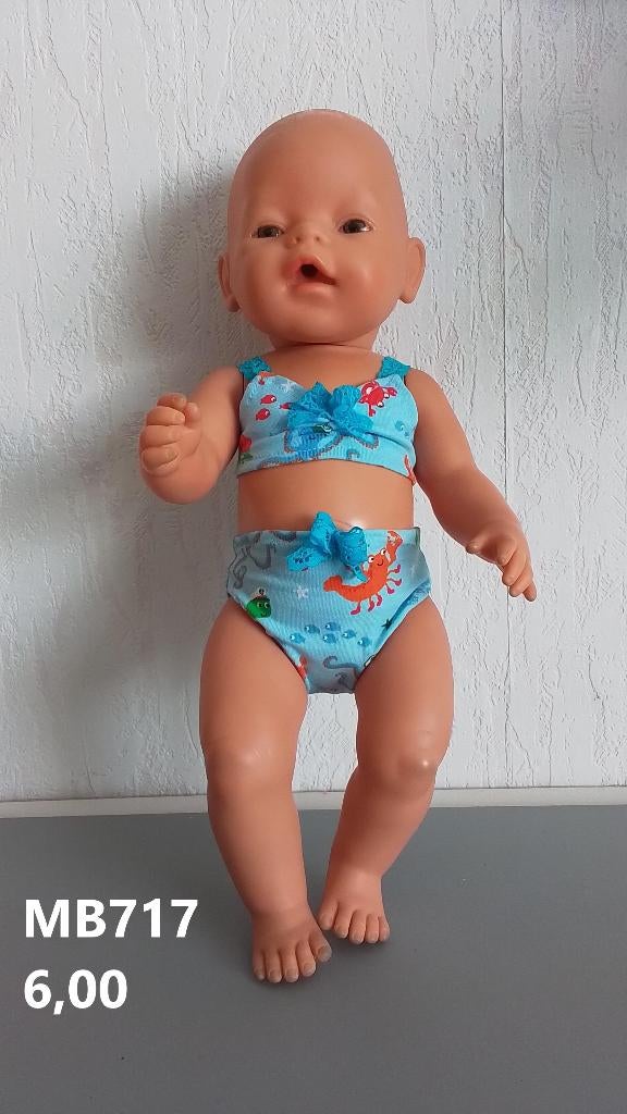Poppenkleertjes baby born. Bikini. Opbrengst KiKa., Ophalen, Nieuw, Babypop