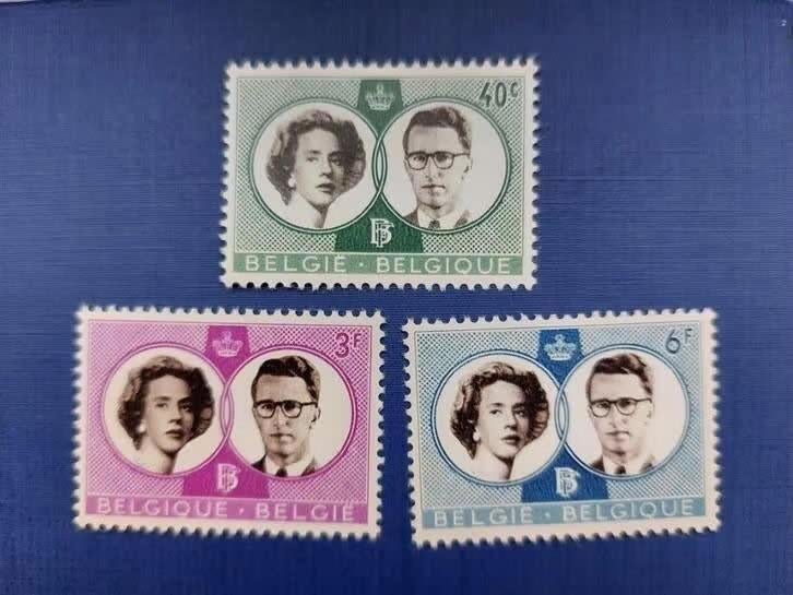 Postzegel Belgie 1960 PF Serie Trouwen Koning Boudewijn, Ophalen of Verzenden, Postfris, Frankeerzegel