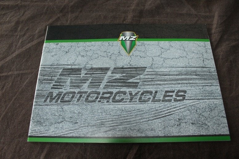 MZ motorcycles 1000 SF ST S 660 125rt verkoop brochure, Ophalen of Verzenden, Overige merken