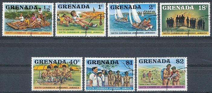 Grenada 1977 M843-849 gest., Ophalen of Verzenden, Gestempeld, Midden-Amerika