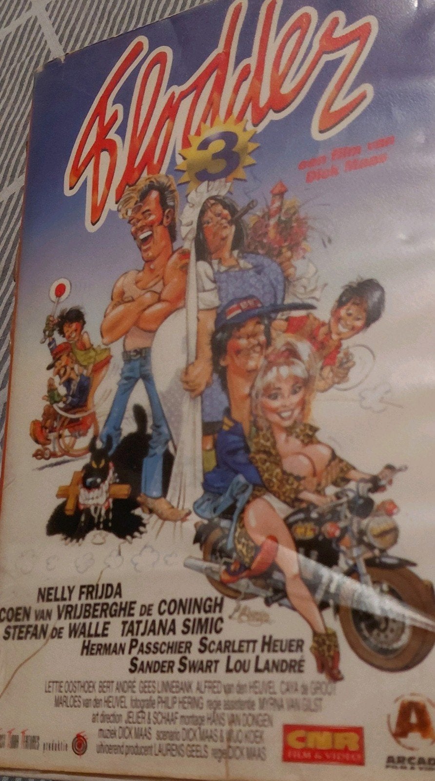 Flodder 3 VHS - Klassieke Nederlandse komedie verhuur band, Gebruikt, Alle leeftijden, Inclusief doosje, Ophalen of Verzenden