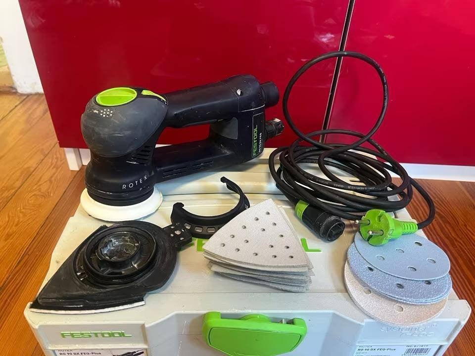 Festool Rotex 90 + Festool accu stofzuiger Bwj augustus 2026, Doe-het-zelf en Verbouw, Ophalen, Zo goed als nieuw, 600 tot 1200 watt