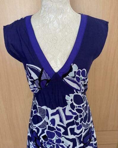 Monsoon jurk maat 36 [nr2][v], Kleding | Dames, Blauw, Ophalen of Verzenden, Zo goed als nieuw, Knielengte