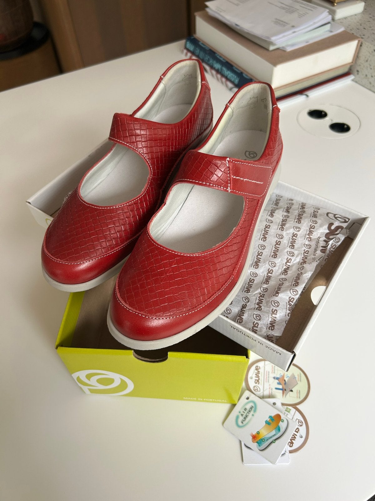 Suave Comfortabele Rode Ballerina's - Maat 38, Ophalen, Nieuw, Rood, Ballerina's