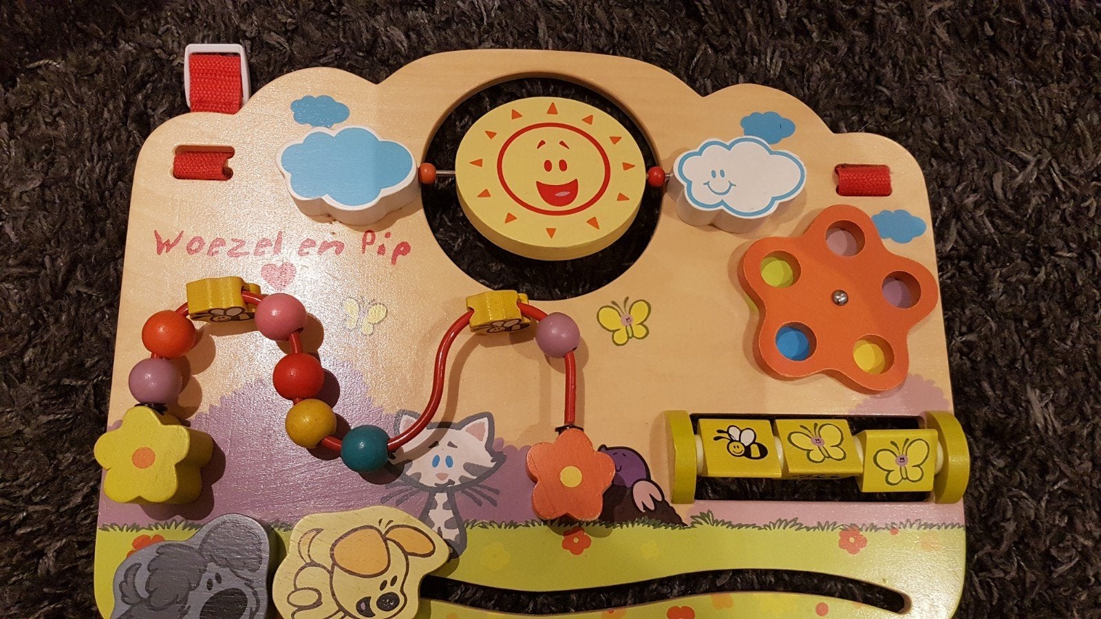 Woezel en Pip Houten Speelbord, Ophalen, Gebruikt, Overige typen