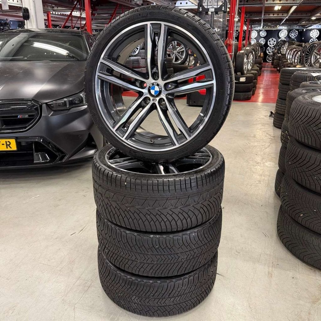20" Winterset BMW 5-serie F10 Velgen Michelin Winterbanden, Niet ingevuld, Gebruikt, Banden en Velgen, Niet ingevuld