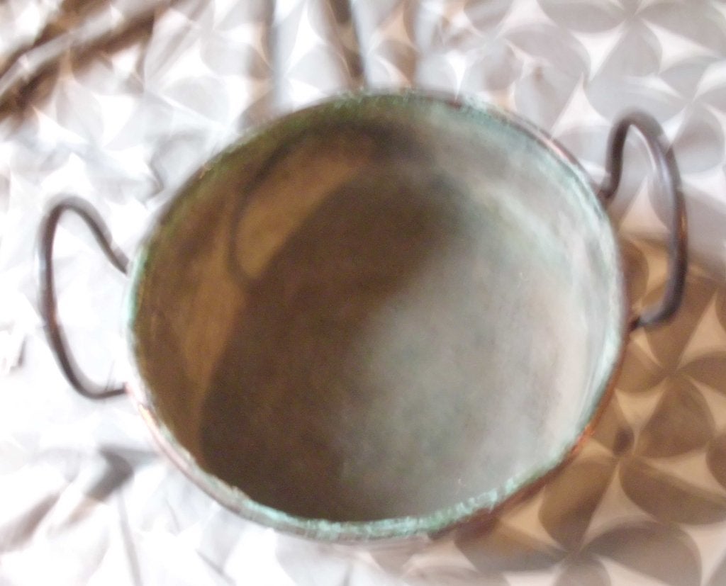 Aardappel pan 1880 eeuw, Antiek en Kunst, Antiek | Koper en Brons, Ophalen of Verzenden, Koper
