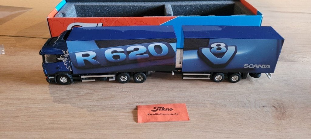 Tekno Scania R620 combi, Ophalen of Verzenden, Nieuw, Bus of Vrachtwagen, Tekno