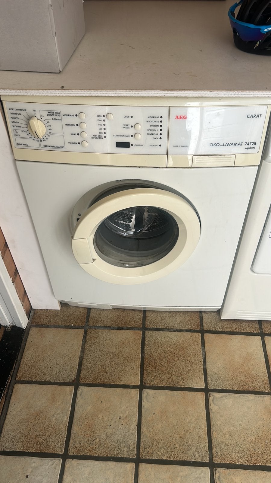 Wasmachine, Ophalen of Verzenden, Zo goed als nieuw, 1200 tot 1600 toeren, 85 tot 90 cm