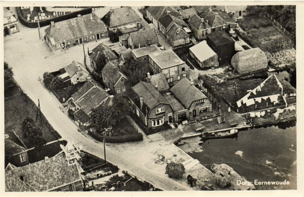 Dorp Eernewoude - luchtfoto - ongelopen, Verzenden, 1940 tot 1960, Ongelopen, Noord-Brabant