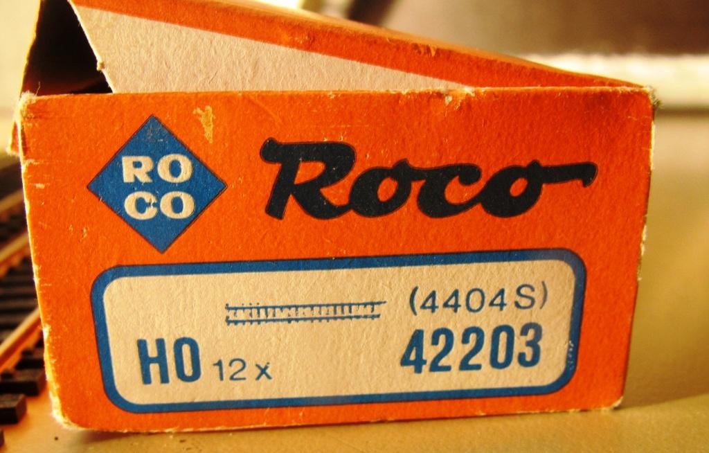Roco 10 rechte rails 42203 (4404 S) 20,5 cm, Gelijkstroom, Rails, Ophalen of Verzenden, Zo goed als nieuw