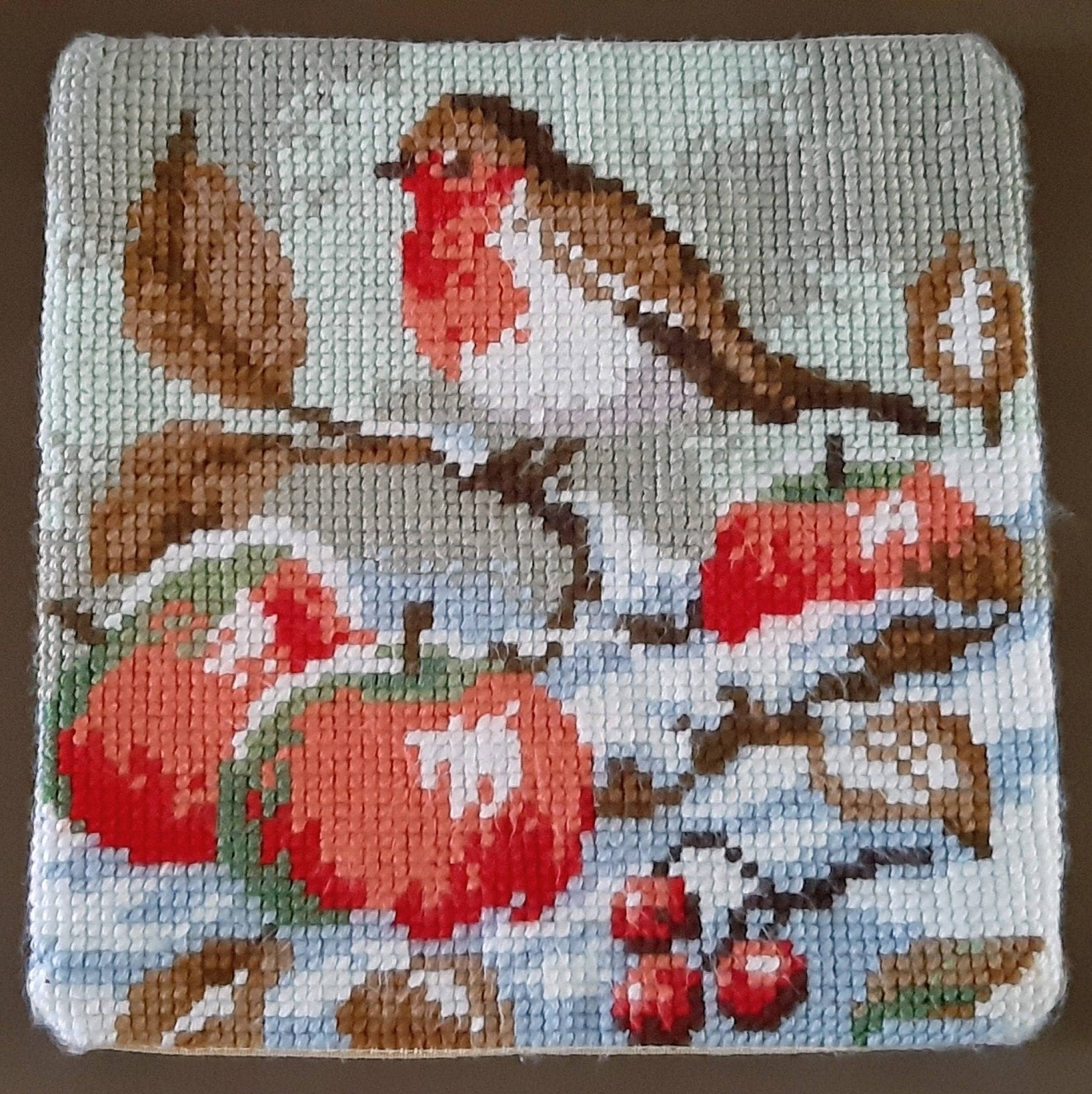 Hand geknoopt smyrna kussen vintage 40x40, Ophalen of Verzenden