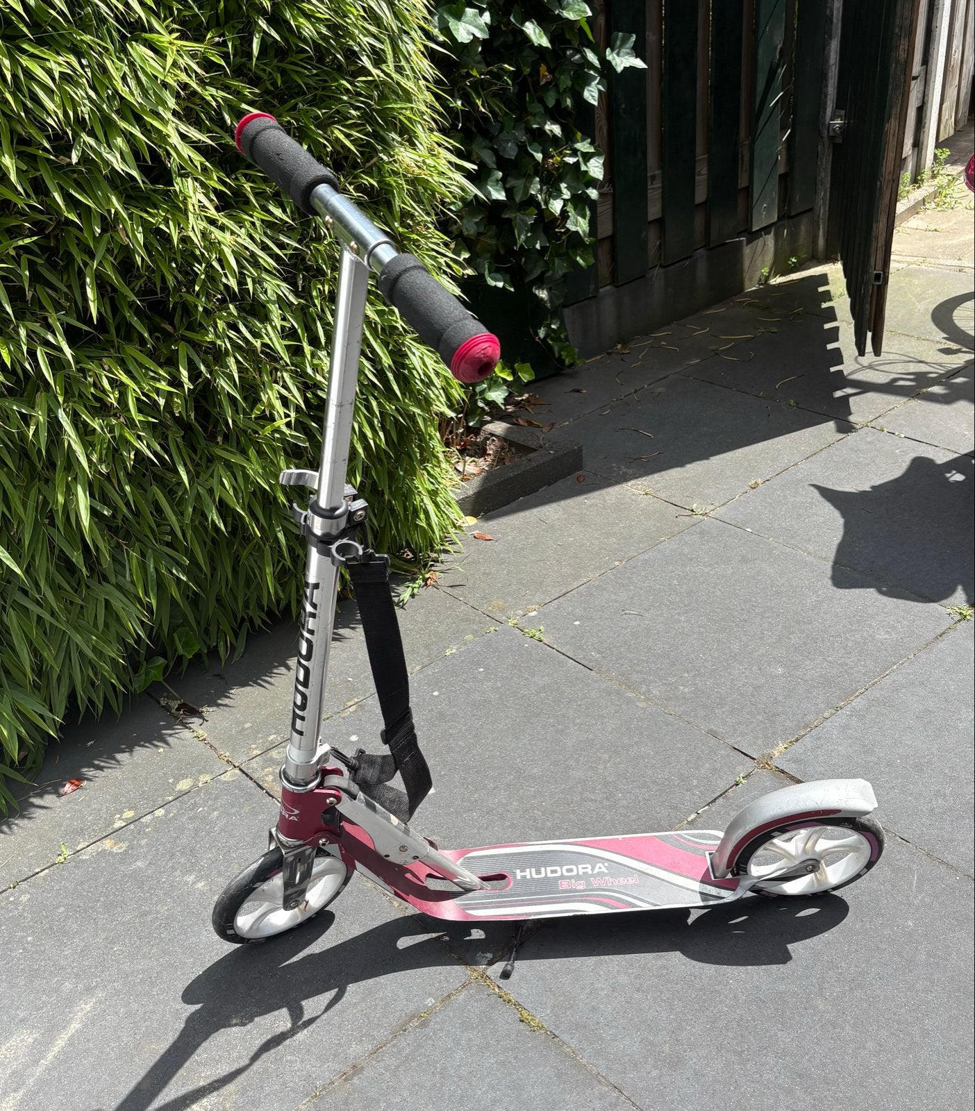 Hudora Big Wheel step - roze/zilver, Ophalen, Zo goed als nieuw, Gewone step