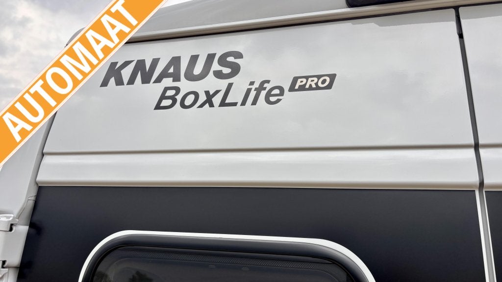 Knaus BoxLife 600 12-2024 AUTOMAAT SOLAR GRIJS, Caravans en Kamperen, Campers, Automaat, Luifel, Buscamper of Camperbus, Ringverwarming
