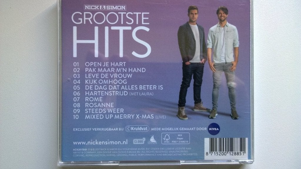 Nick & Simon - Grootste Hits, Ophalen of Verzenden, Zo goed als nieuw, Pop, Album