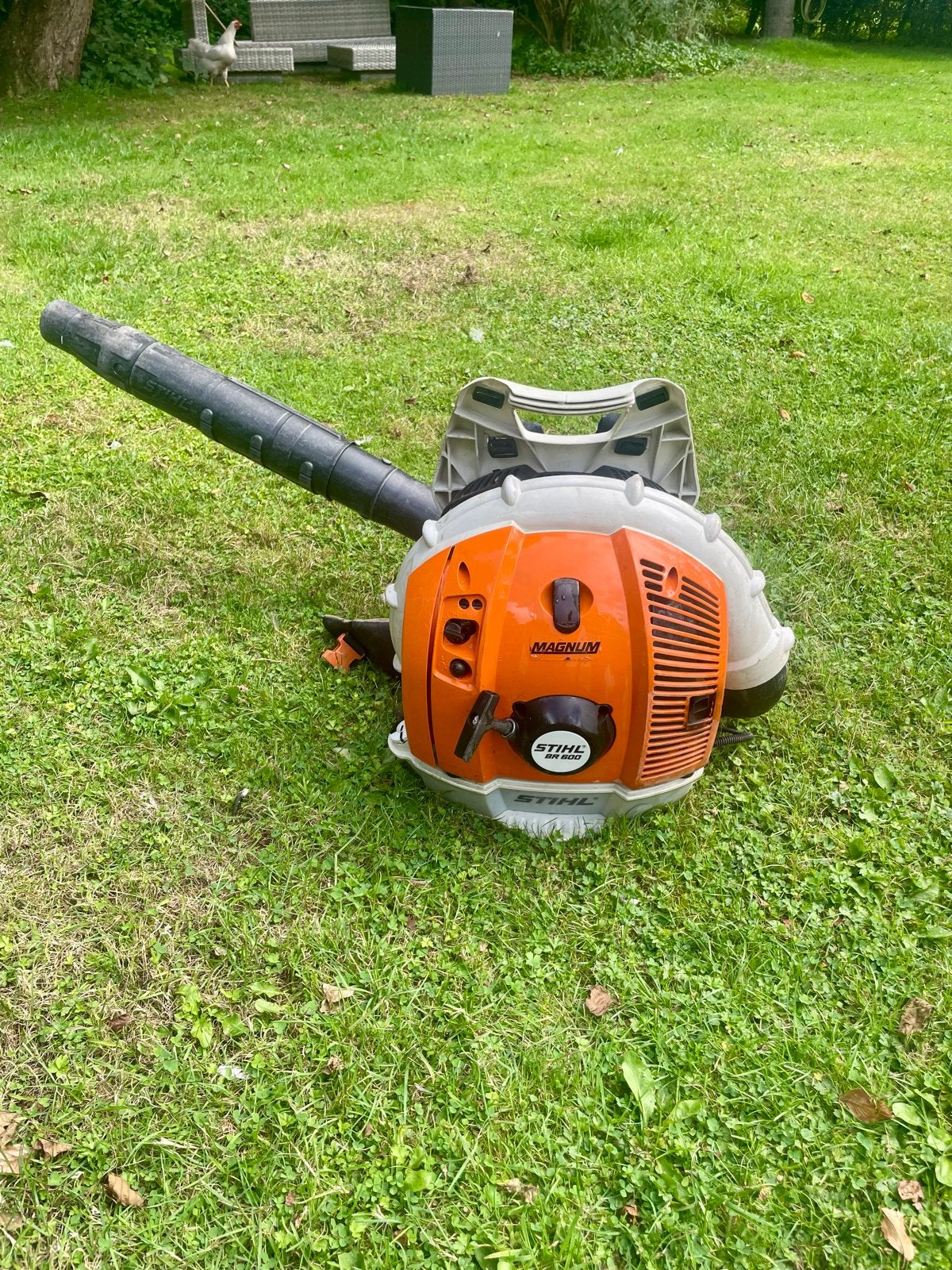 Stihl BR 600 Bladblazer - Recent beurt gehad, nieuwe filters, Ophalen, Gebruikt, Benzine, Ruggedragen