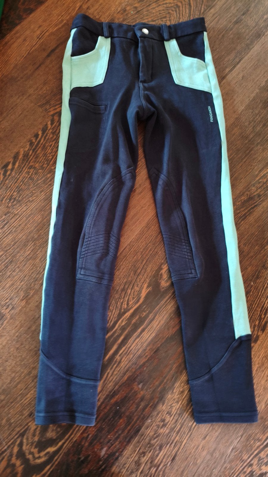 paardrijbroek Fouganza, Dieren en Toebehoren, Paardrijkleding, Blauw, Kinderen, Dressuur, Fouganza