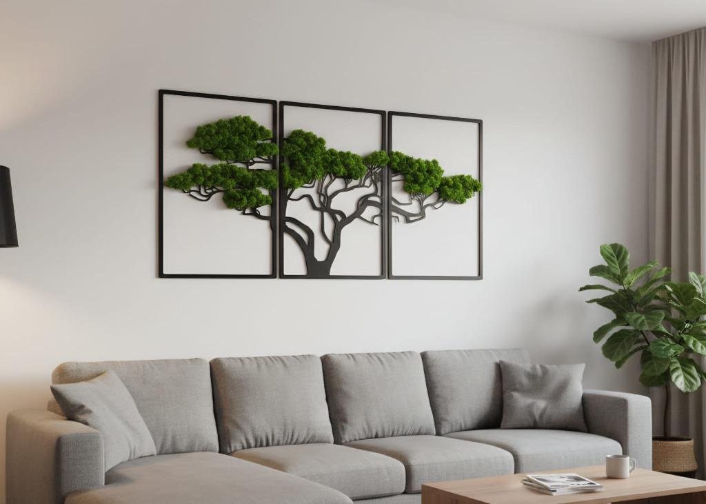 Mosschilderij Acacia - - Actie -15% met code KORT15, Huis en Inrichting, Groen, Nieuw, Ophalen of Verzenden, 5311EN