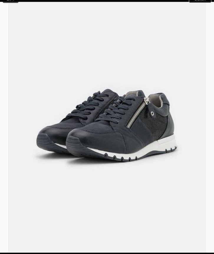 Caprice sneakers maat 36 - Donkerblauw geheel leer, Ophalen of Verzenden, Zo goed als nieuw, Blauw, Sneakers of Gympen