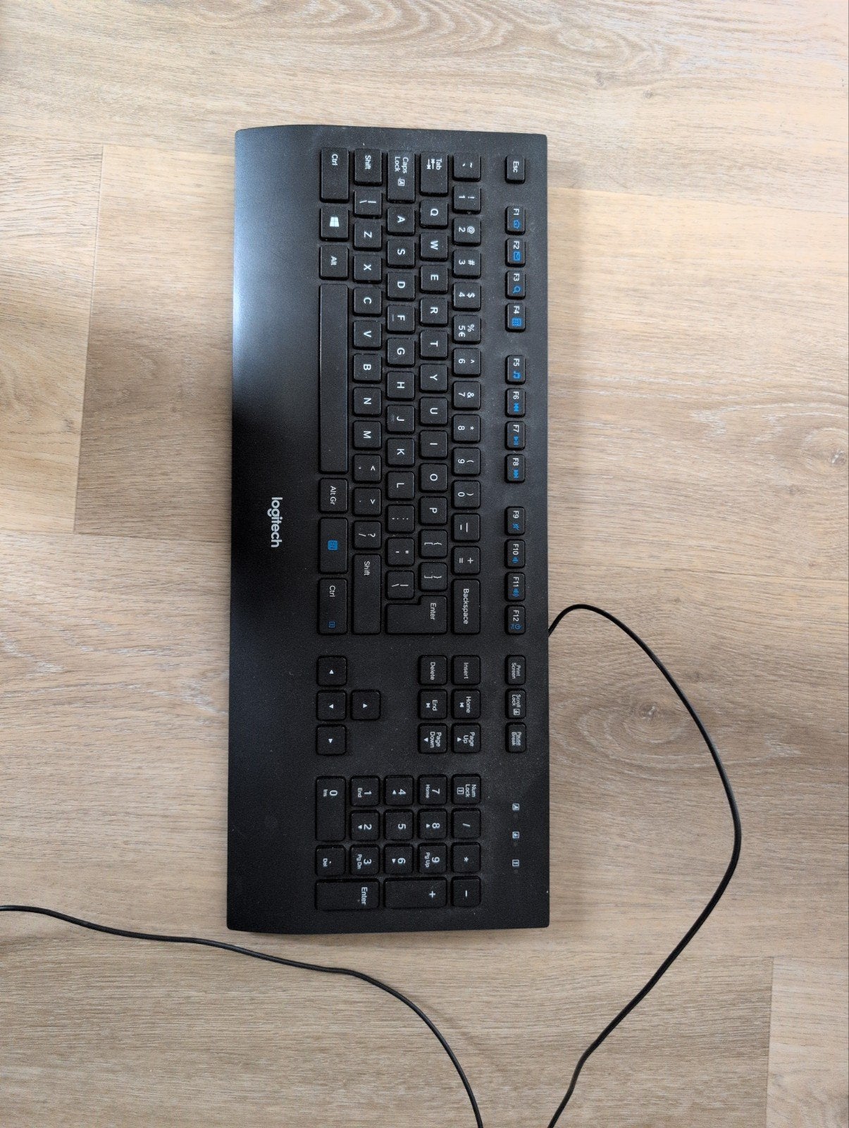 Logitech K280e Bedraad Toetsenbord - Qwerty, Computers en Software, Numeriek gedeelte, Logitech, Ophalen of Verzenden, Zo goed als nieuw
