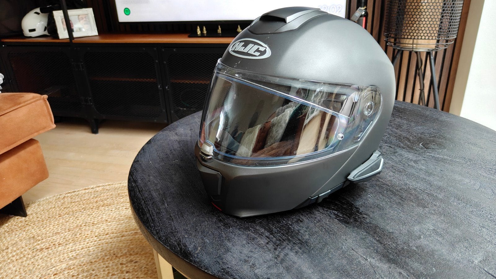 HJC RPHA 90S Systeemhelm Maat S + Smart HJC 20B Communicatie, Ophalen, Tweedehands, Dames
