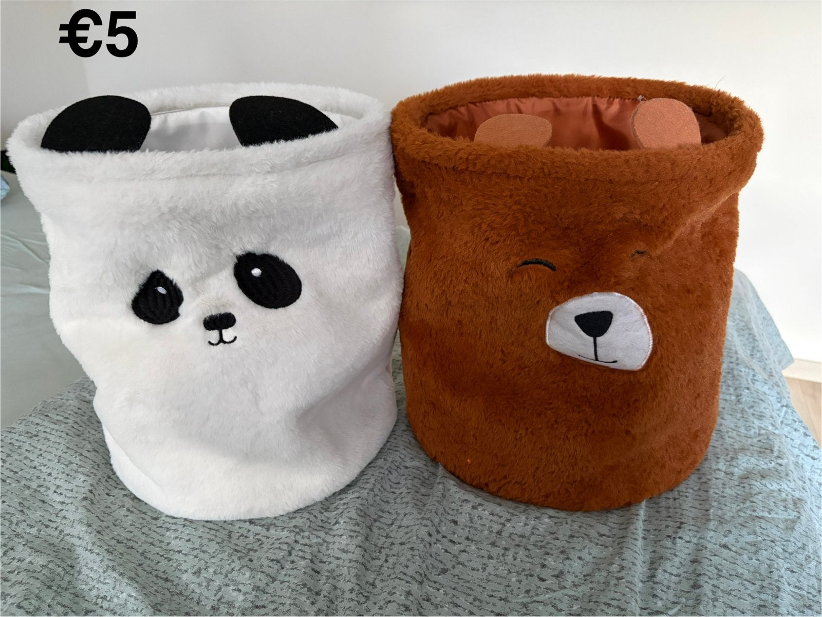 Leuke opbergmanden panda en beer, Ophalen of Verzenden, Zo goed als nieuw, Jongen of Meisje