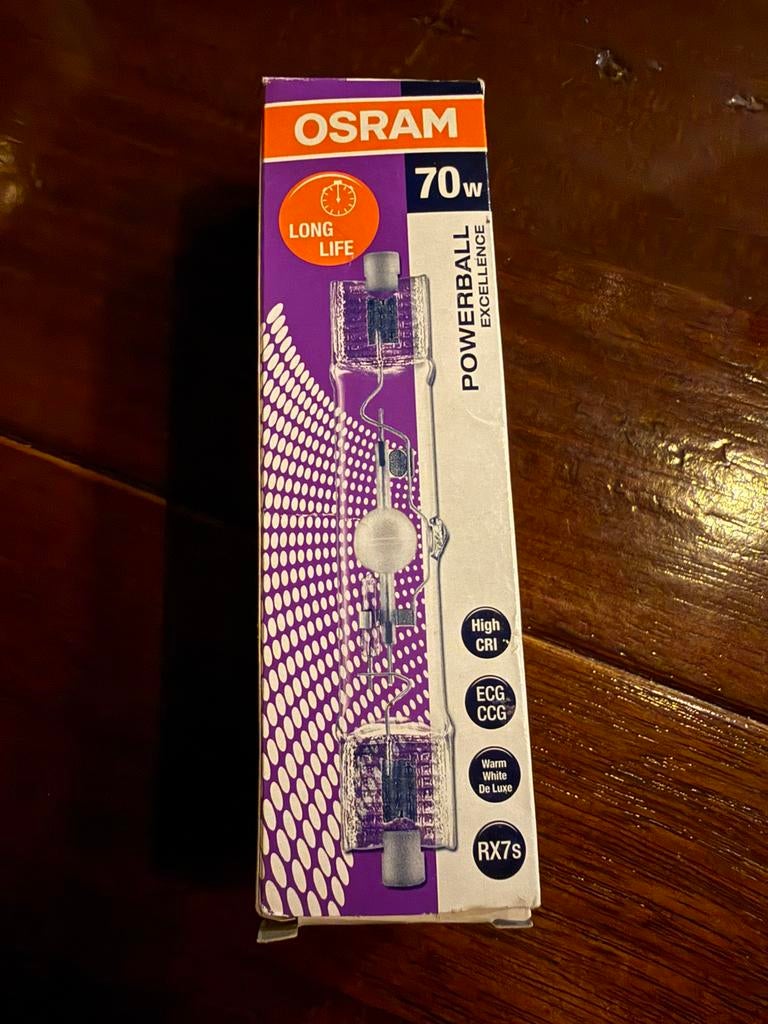 Osram 70W Powerball Excellence 930 warm wit deluxe RX7s NW!, 60 watt of meer, Overige typen, Nieuw, Overige fittingen