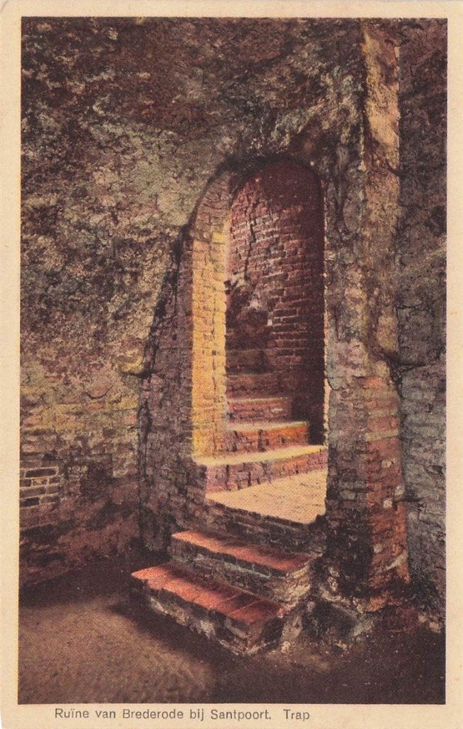 703-019-007 Ruine van Brederode bij Santpoort, Verzenden, Voor 1920, Noord-Holland