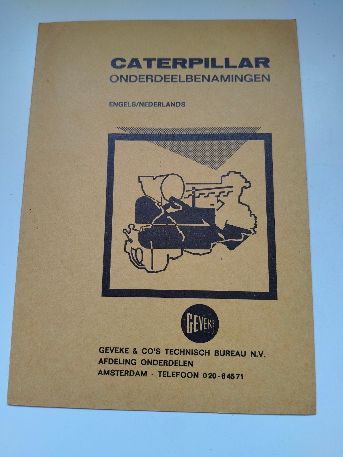 Caterpillar Onderdeelbenamingen Engels/Nederlands, Verzenden, Gebruikt, Gebruiksvoorwerp