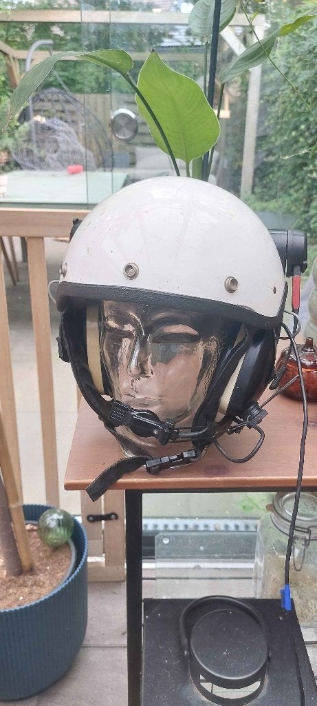Vlieghelm / Pilotenhelm, Ophalen of Verzenden, Landmacht, Nederland, Helm of Baret