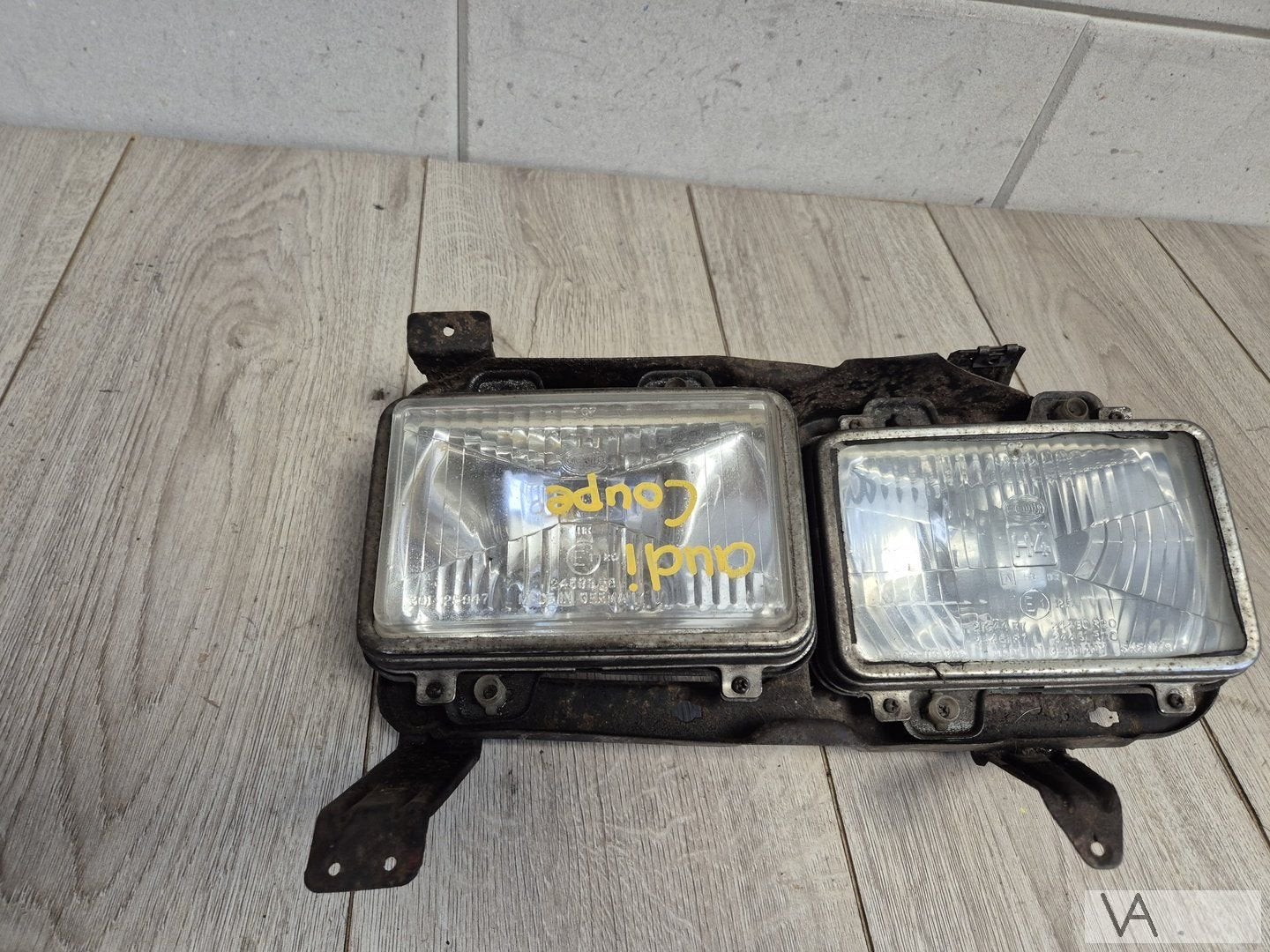 Audi Coupe b2 1980 - 1988 koplamp links dubbele lamp QUATTRO, Gebruikt, -, -, -