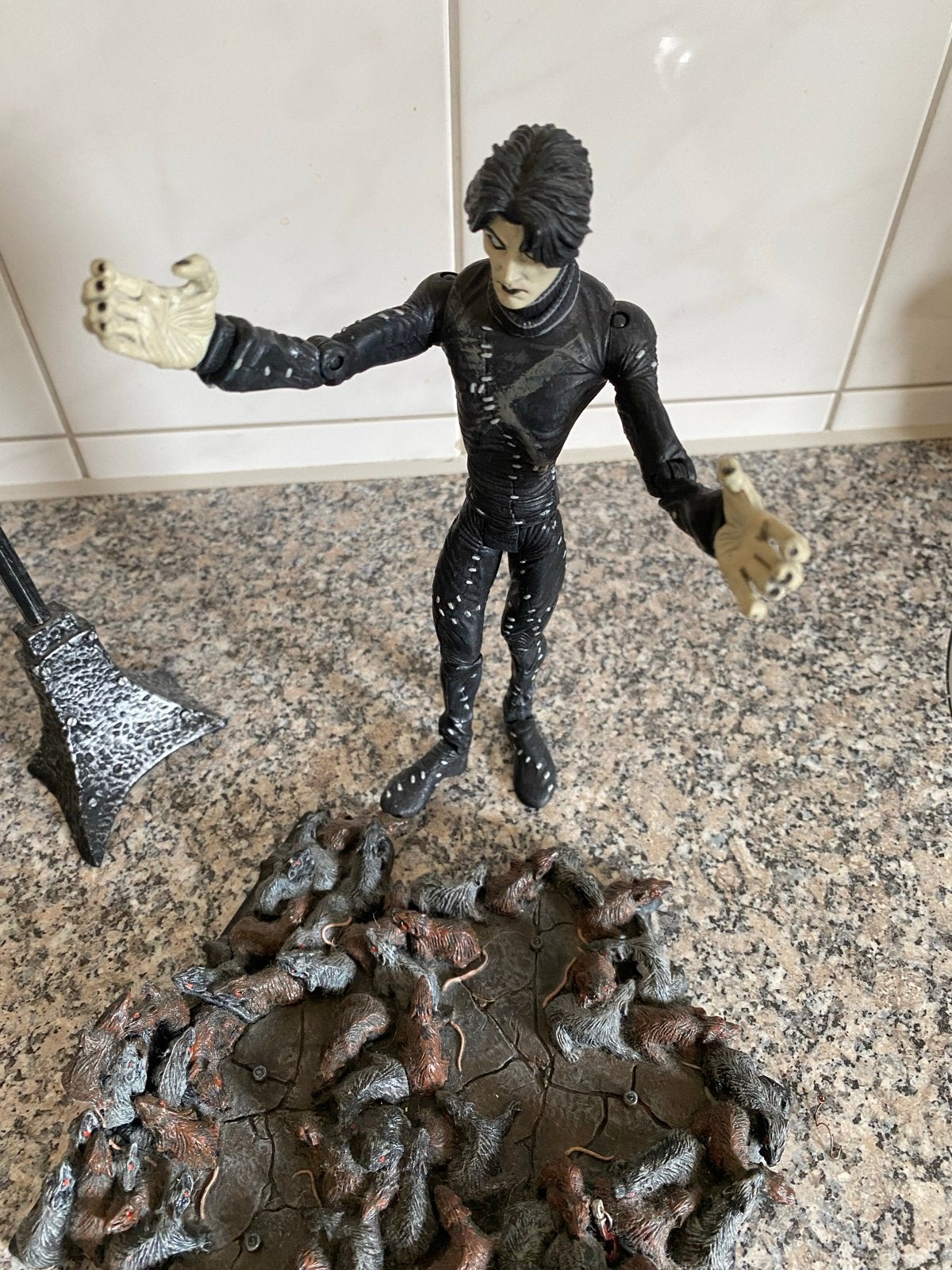 The Pied Piper Aztech Toyz actiefiguur met ratten en lantaar, Ophalen of Verzenden, Gebruikt