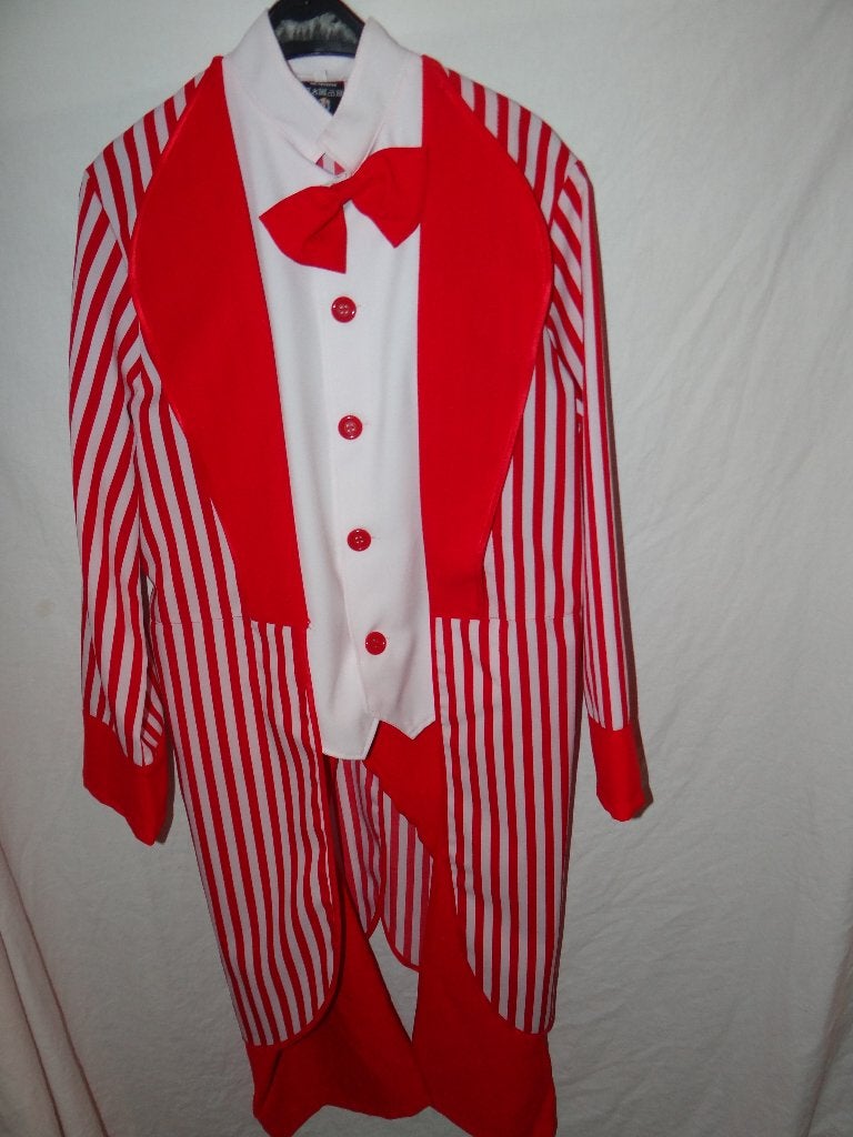 Leuk rood/wit (HORROR) PIPPO/CLOWN pak - Halloween tip, Ophalen of Verzenden, Halloween, Kleding, Gedragen