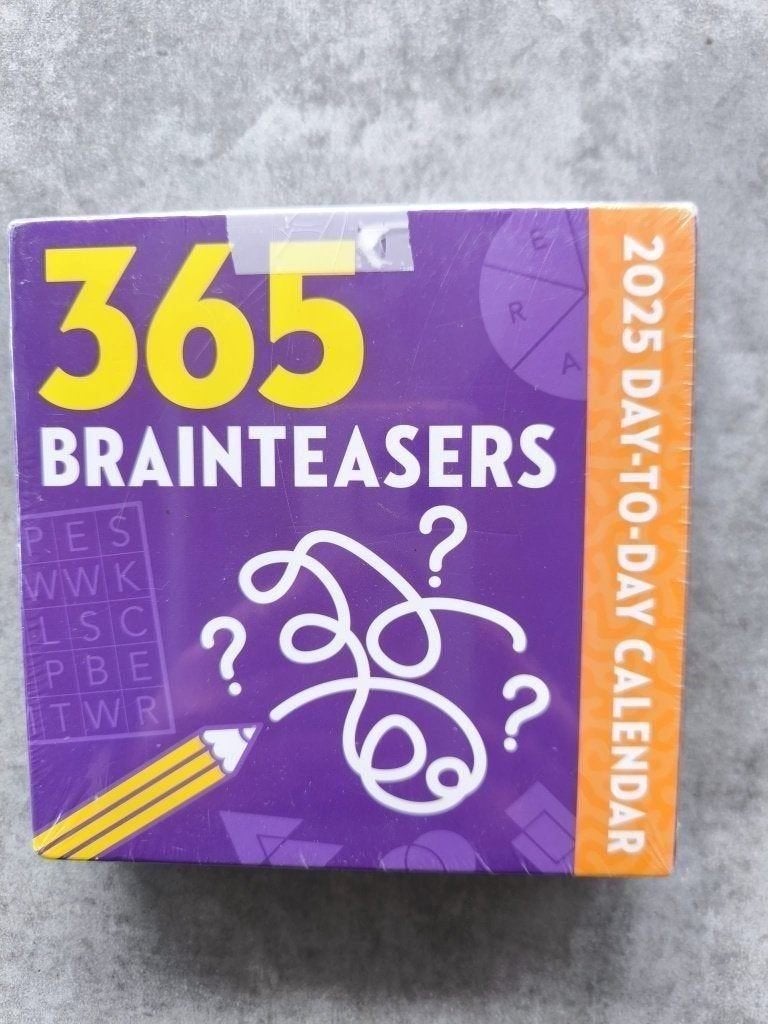 365 Brainteasers 2025 Day-to-Day Calendar, Ophalen of Verzenden, Maandkalender, Nieuw