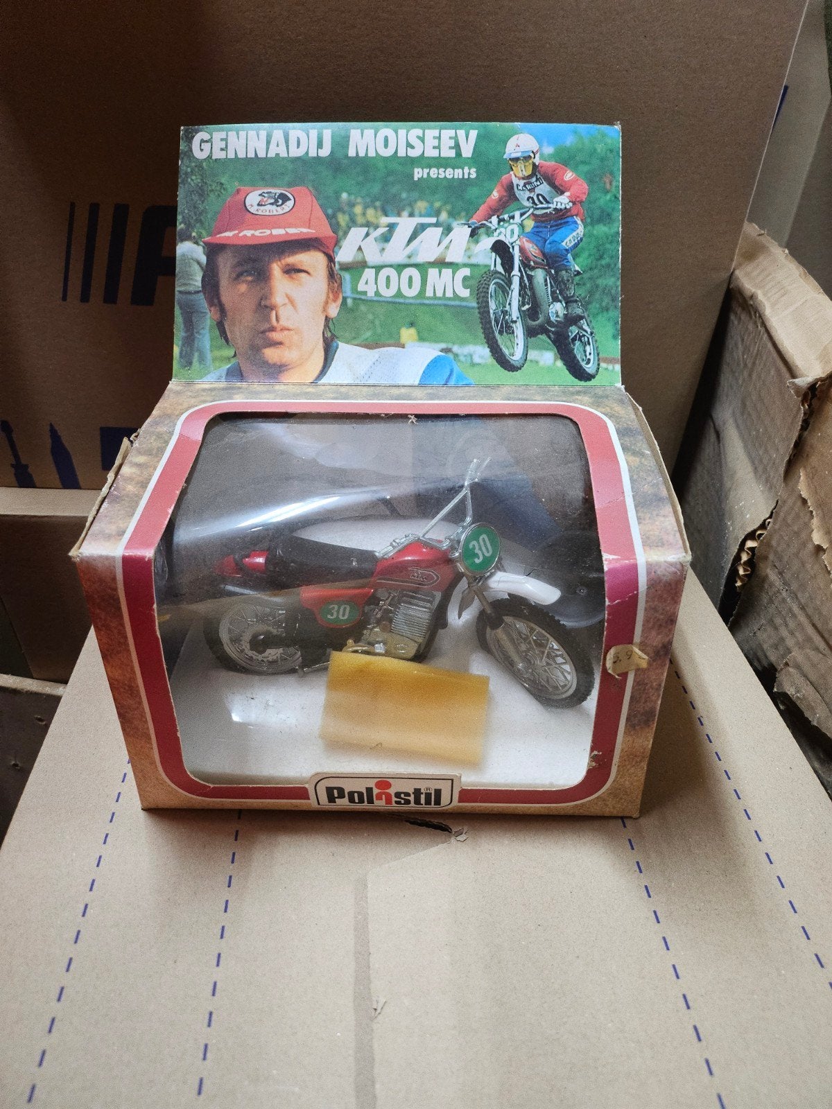 Polistil KTM 400 MC Gennadij Moiseev schaalmodel, Kinderen en Baby's, Speelgoed | Speelgoedvoertuigen, Nieuw, Ophalen of Verzenden