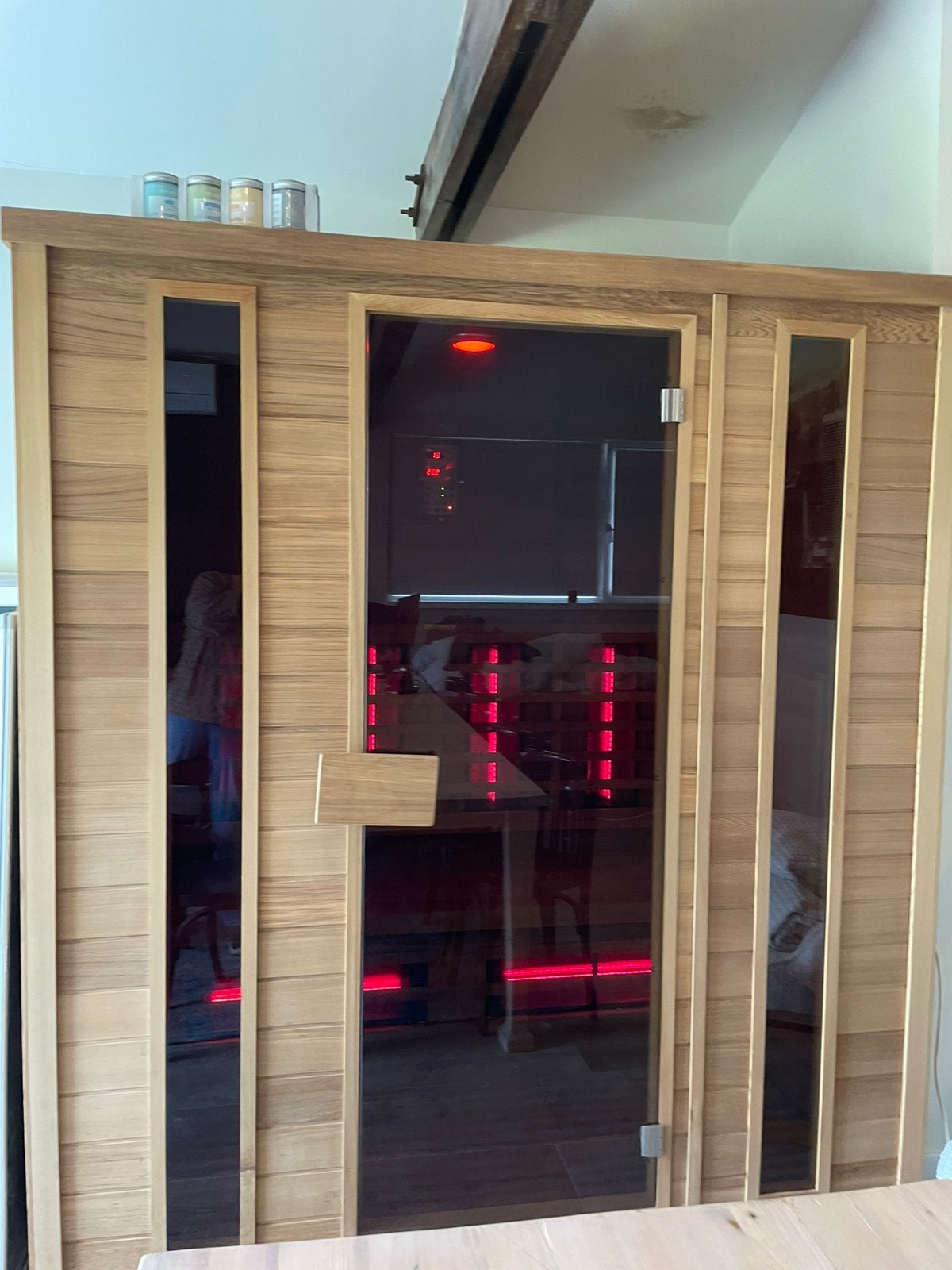 full spectrum infrarood sauna, Ophalen, Zo goed als nieuw, Infrarood, Complete sauna