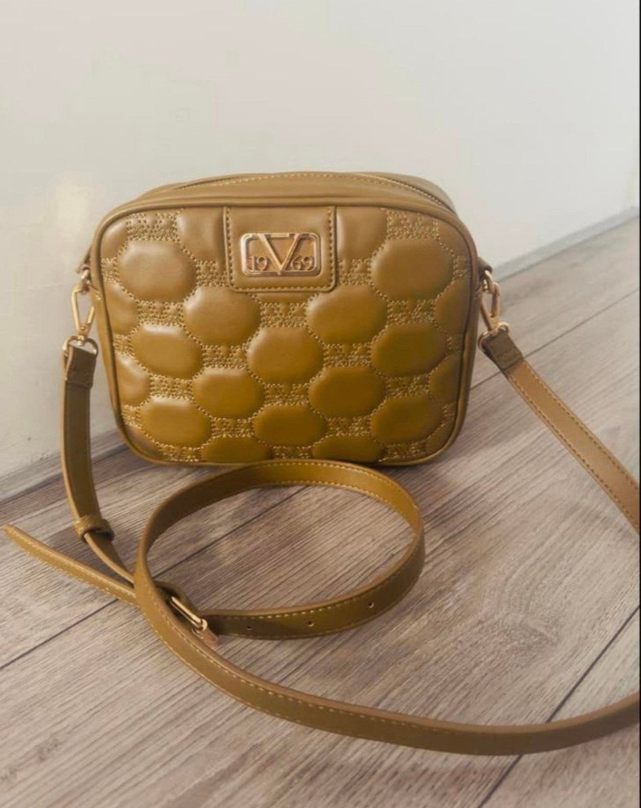 Stijlvolle Schoudertas 19V69 Italia by Versace, Ophalen of Verzenden, Nieuw, Bruin, Schoudertasje