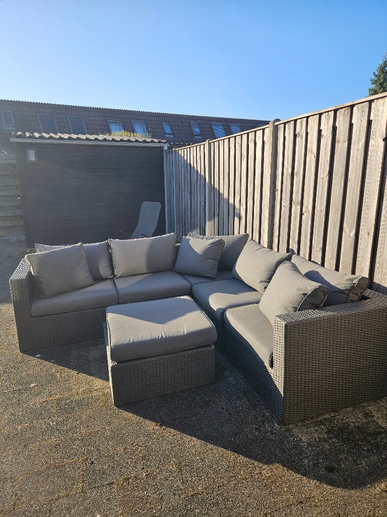 Luxe loungeset vd Garde, Ophalen, Hocker, Zo goed als nieuw, Loungeset