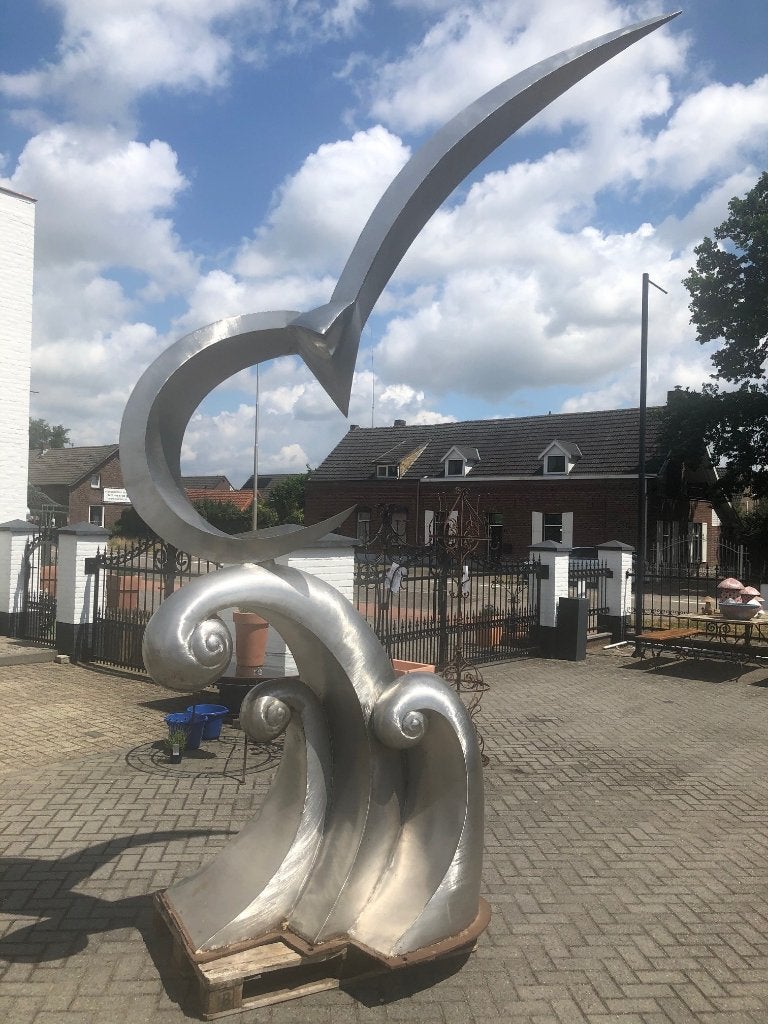 425 cm Gigantisch kunstwerk beeld rvs tuinbeeld Vogel Meeuw, Ophalen