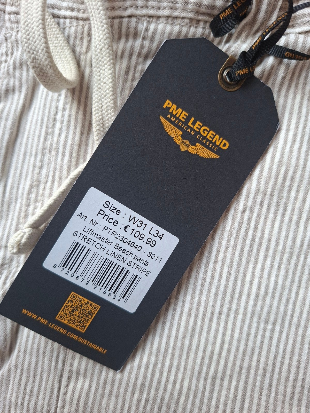 PME LEGEND Liftmaster linnen broek W31 L34, Overige kleuren, Nieuw, W32 (confectie 46) of kleiner, Ophalen of Verzenden