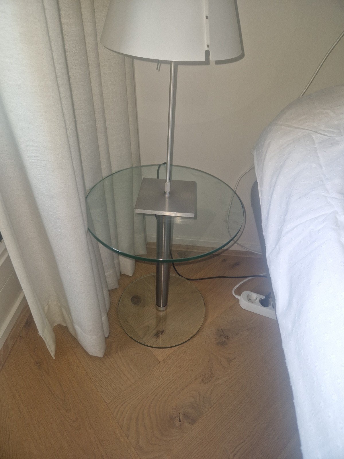 glazen tafeltje, Ophalen, Zo goed als nieuw, Minder dan 100 cm