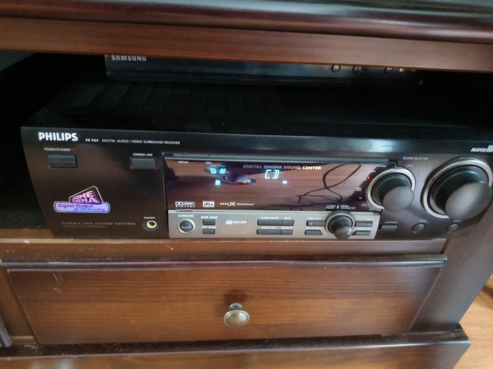 Philips FR965 Digital Audio/Video Surround Receiver, Ophalen, Gebruikt, 60 tot 120 watt