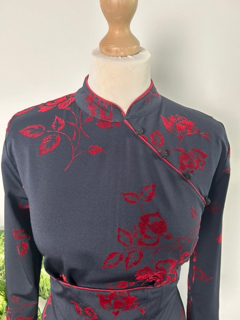 King Louie maat L Kimono Aziatische jurk 3449, Kleding | Dames, Zwart, Maat 42/44 (L), Ophalen of Verzenden, Zo goed als nieuw
