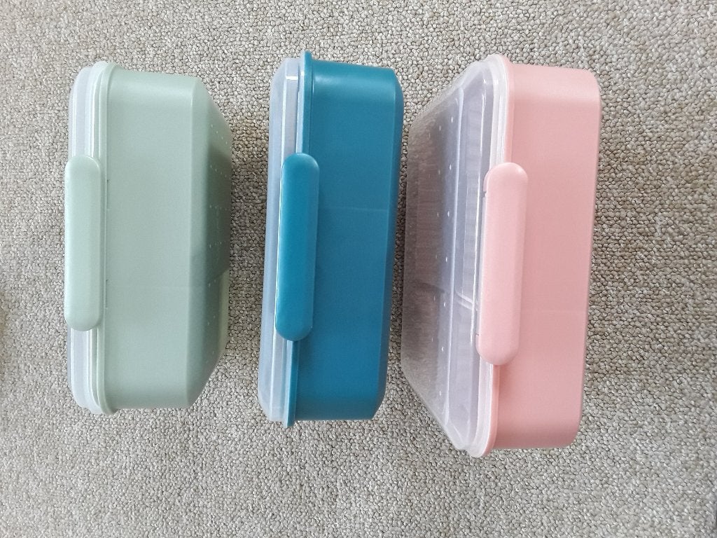 snackbox saladebakje lunchbakje meal prep bakje, Overige typen, Ophalen of Verzenden, Zo goed als nieuw, Kunststof